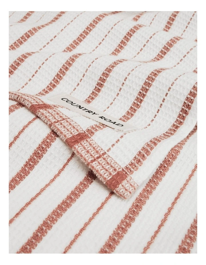 Laine Australian Cotton Tea Towel Pack of 3 in Auburn image 3