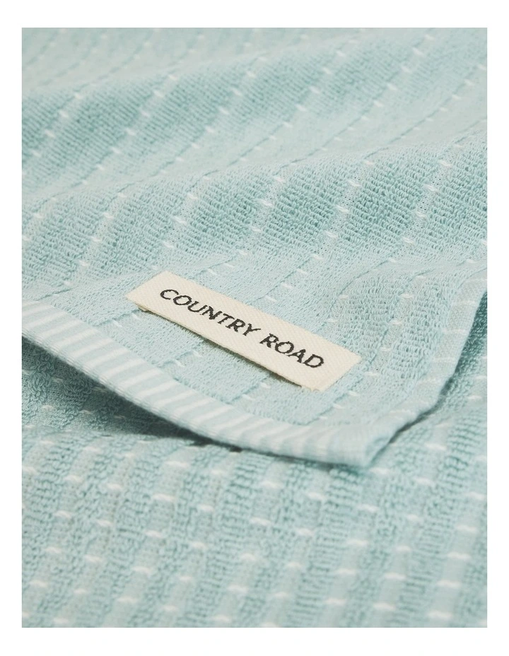 Mira Australian Cotton Tea Towel Pack of 2 in Ripple image 2