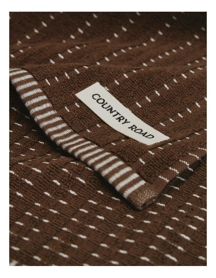 Mira Australian Cotton Tea Towel Pack of 2 in Dark Ash image 2