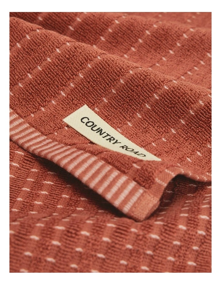 Mira Australian Cotton Tea Towel Pack of 2 in Auburn image 2