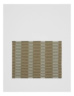 Tarra Placemat in Dark Olive Stripe