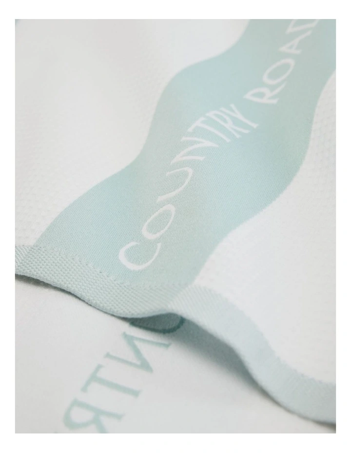CR Logo Australian Cotton Tea Towel in Ripple image 2
