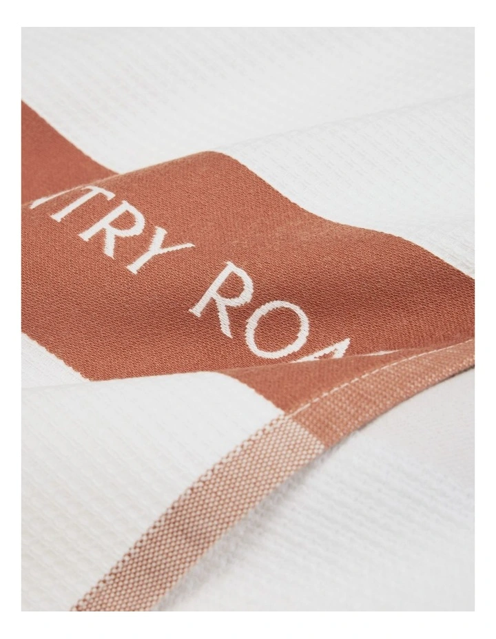 CR Logo Australian Cotton Tea Towel in Auburn image 2