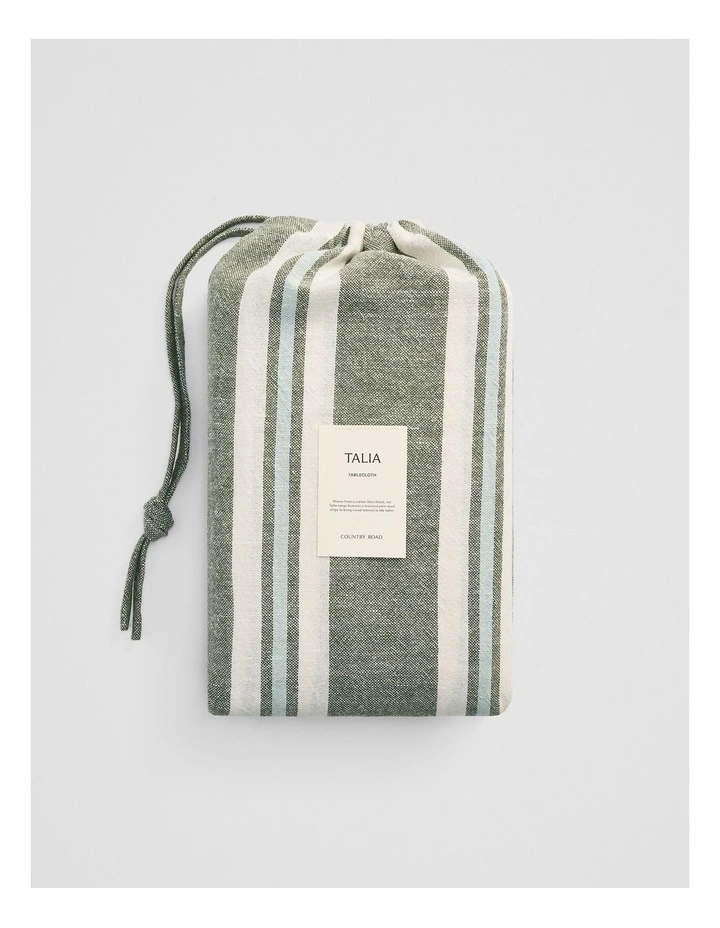 Talia Tablecloth in Dark Olive image 4