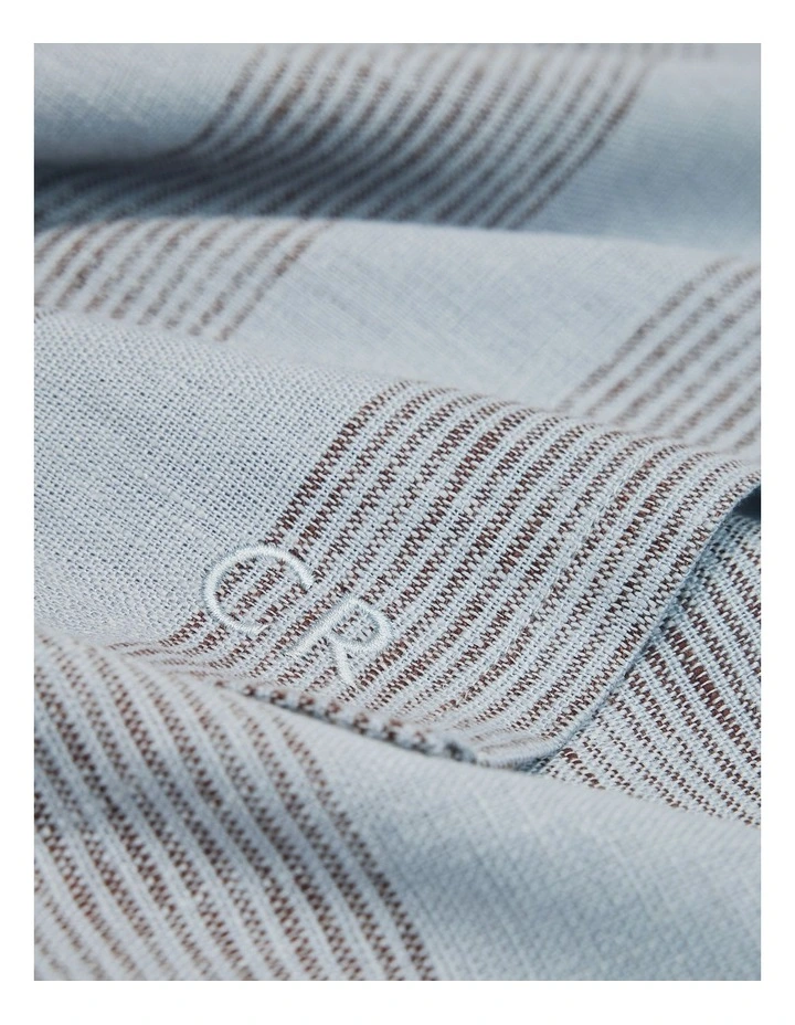 Knox Linen Tea Towel in Ciel Blue image 3