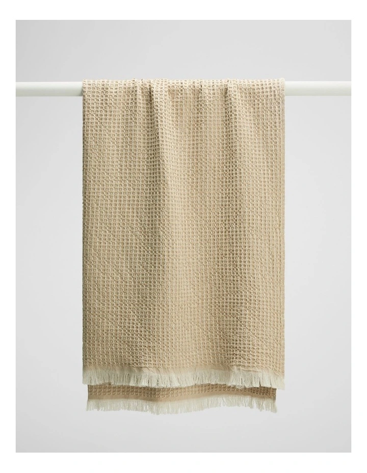 Chryssie Waffle Throw in Natural image 1