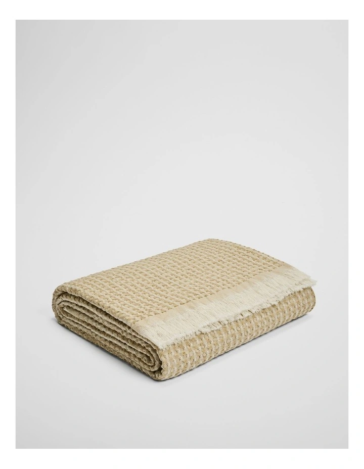 Chryssie Waffle Throw in Natural image 2