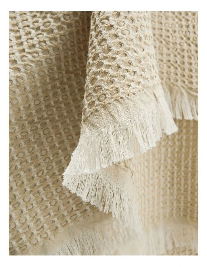 Chryssie Waffle Throw in Natural image 3
