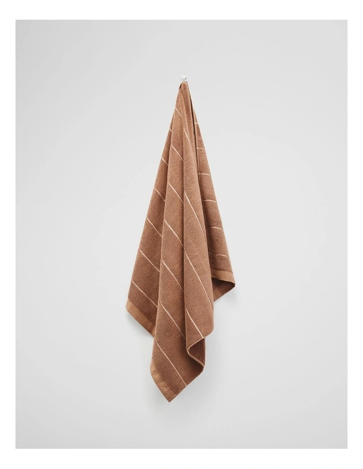 Blake Australian Cotton Bath Sheet in Toast image 1