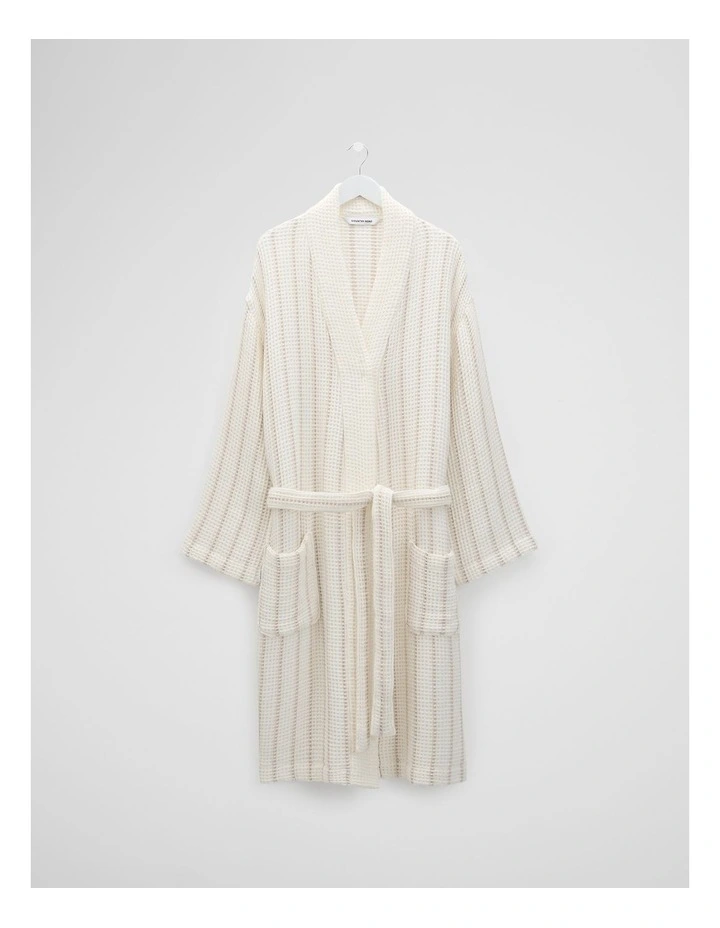 Parker Australian Cotton Bath Robe in Snow image 1
