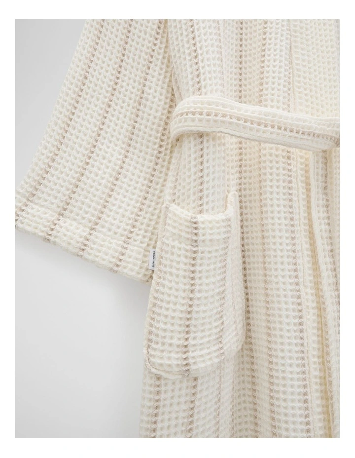 Parker Australian Cotton Bath Robe in Snow image 2