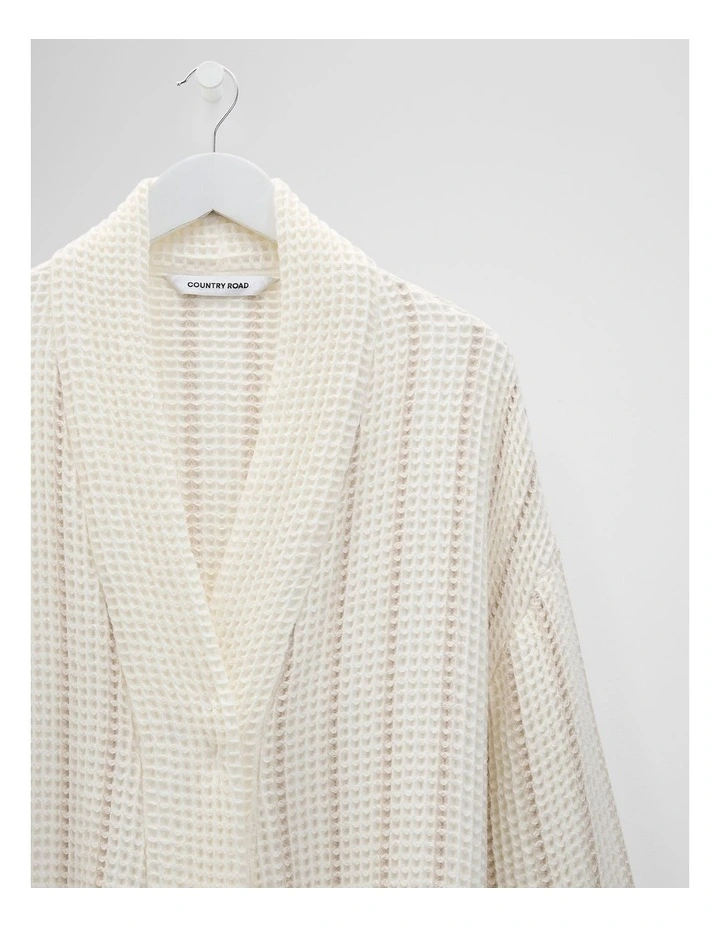 Parker Australian Cotton Bath Robe in Snow image 3