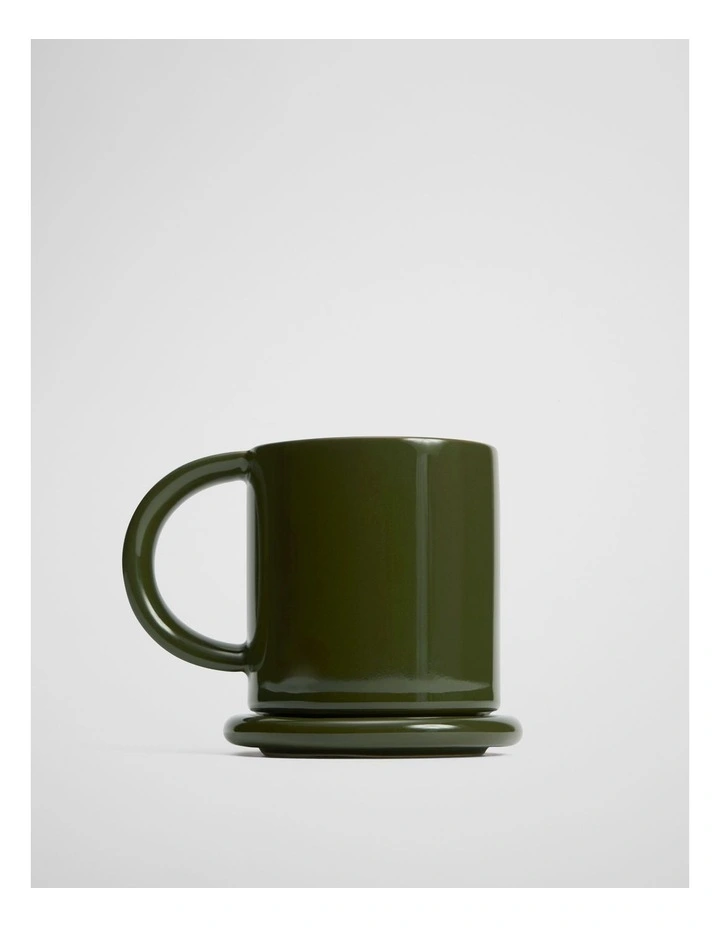 Myles Mug And Coaster Set in Dark Olive image 1