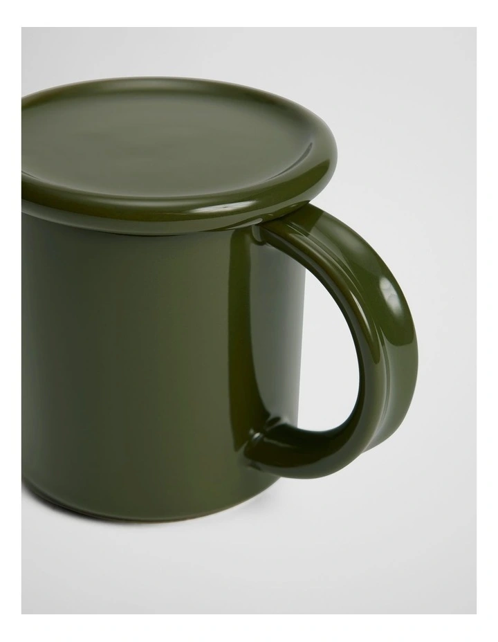 Myles Mug And Coaster Set in Dark Olive image 3