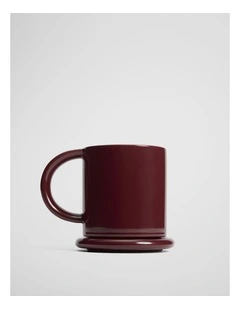 Myles Mug And Coaster Set in Carmine