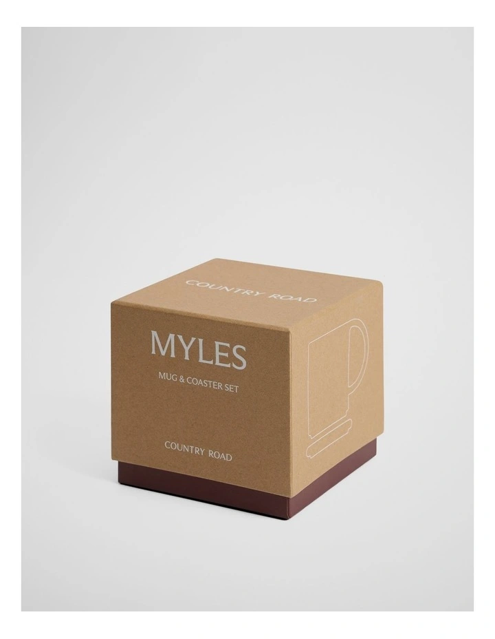 Myles Mug And Coaster Set in Carmine image 4
