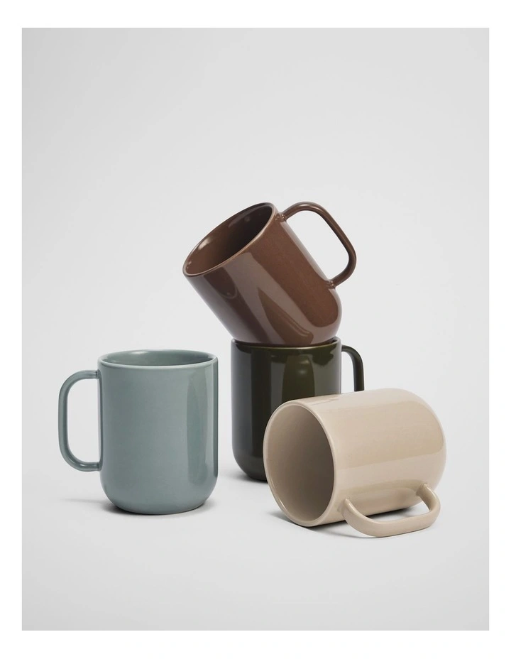 Faye Mug Set Of 4 in Multi Natural image 2