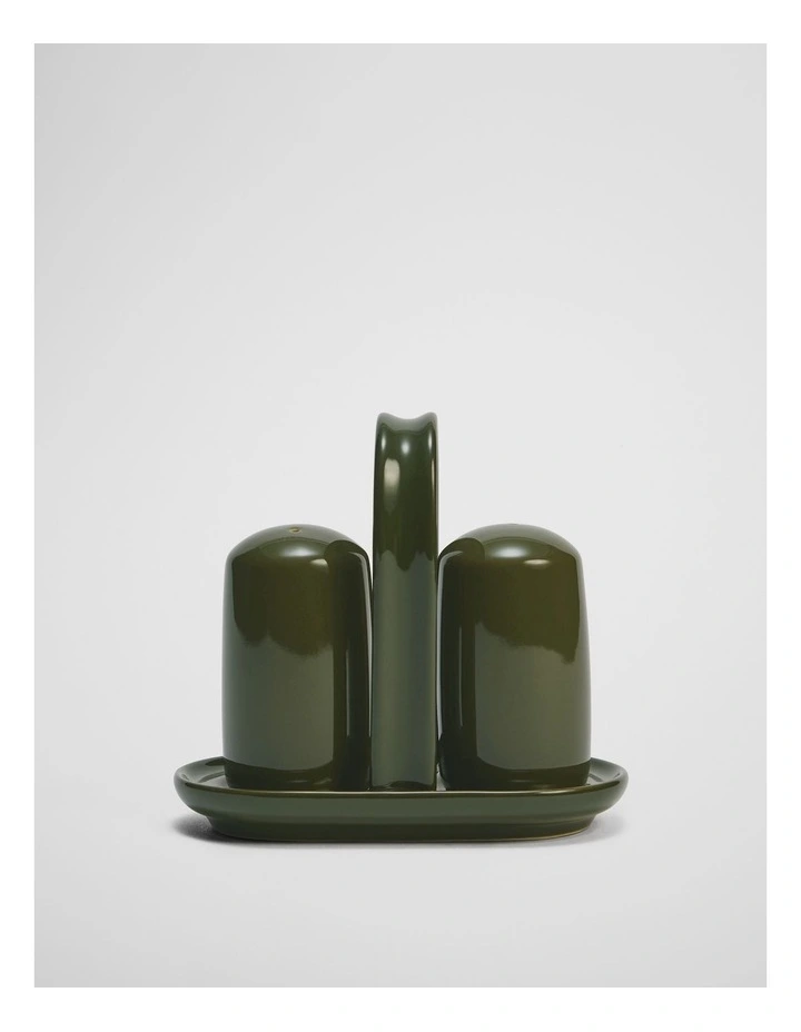 Myles Salt And Pepper Grinder Set in Dark Olive image 1