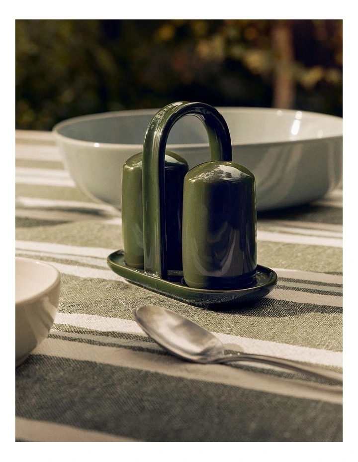 Myles Salt And Pepper Grinder Set in Dark Olive image 2