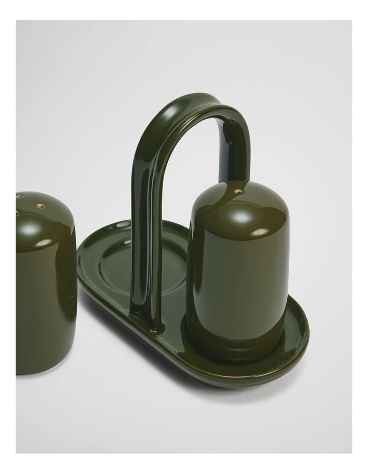Myles Salt And Pepper Grinder Set in Dark Olive image 3