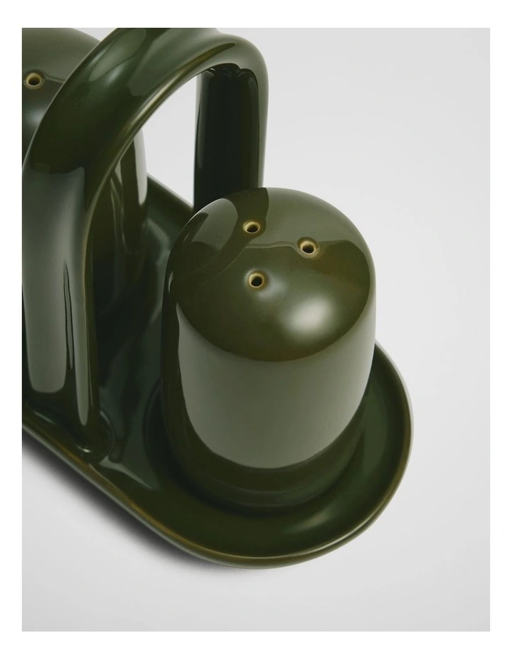 Myles Salt And Pepper Grinder Set in Dark Olive image 4