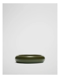 Myles Small Stoneware Bowl in Dark Olive