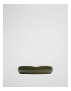 Myles Small Stoneware Bowl in Dark Olive