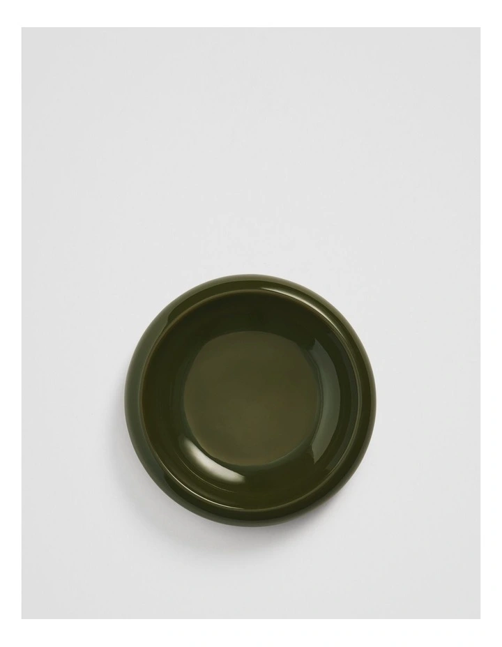 Myles Small Stoneware Bowl in Dark Olive image 3