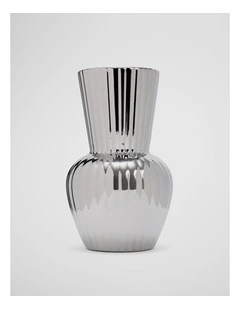 Vicki Medium Metallic Vase in Silver