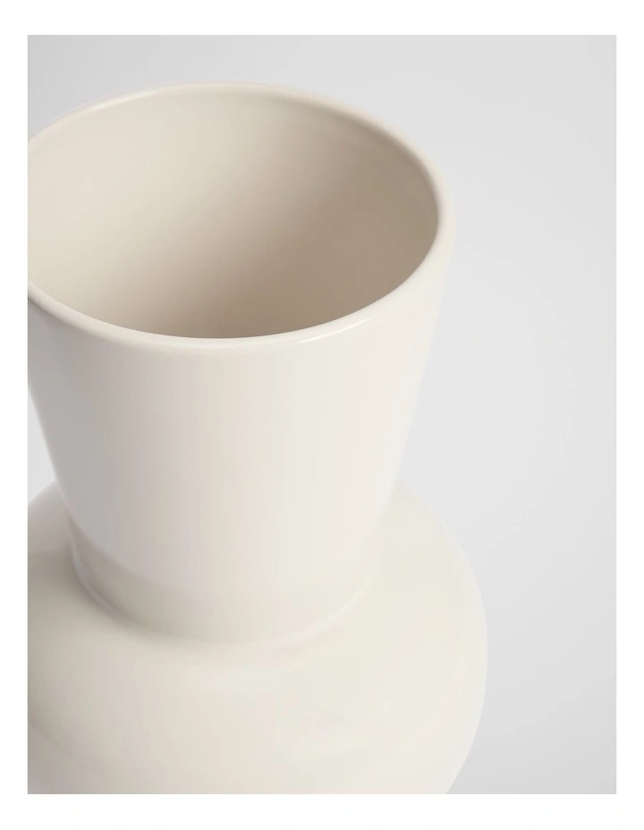 Vicki Medium Stoneware Vase in Natural image 2