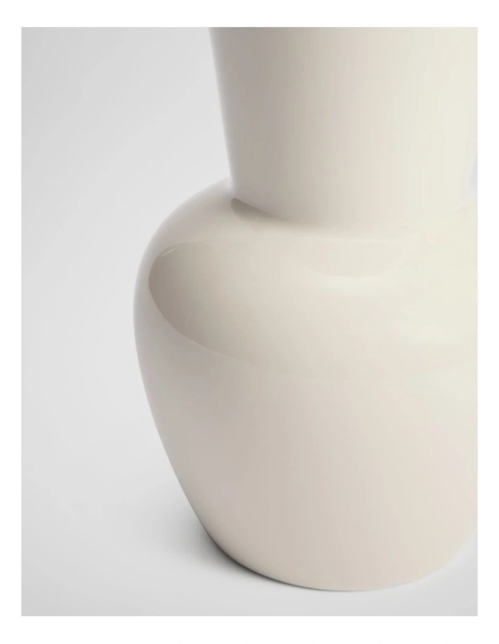 Vicki Medium Stoneware Vase in Natural image 3