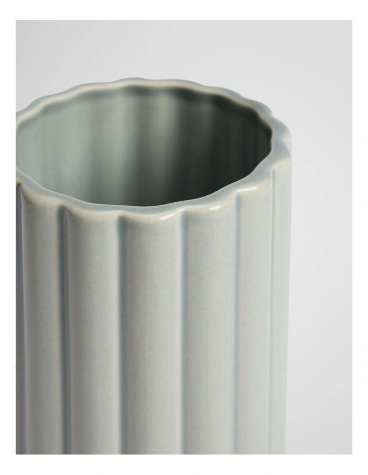 Royston Small Stoneware Vase in Ripple image 2