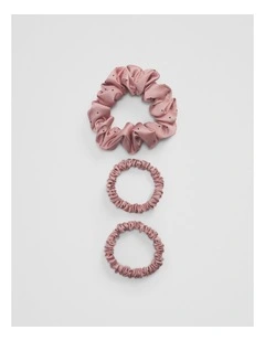 Scrunchie Multi Pack Of 3 in Musk Spot