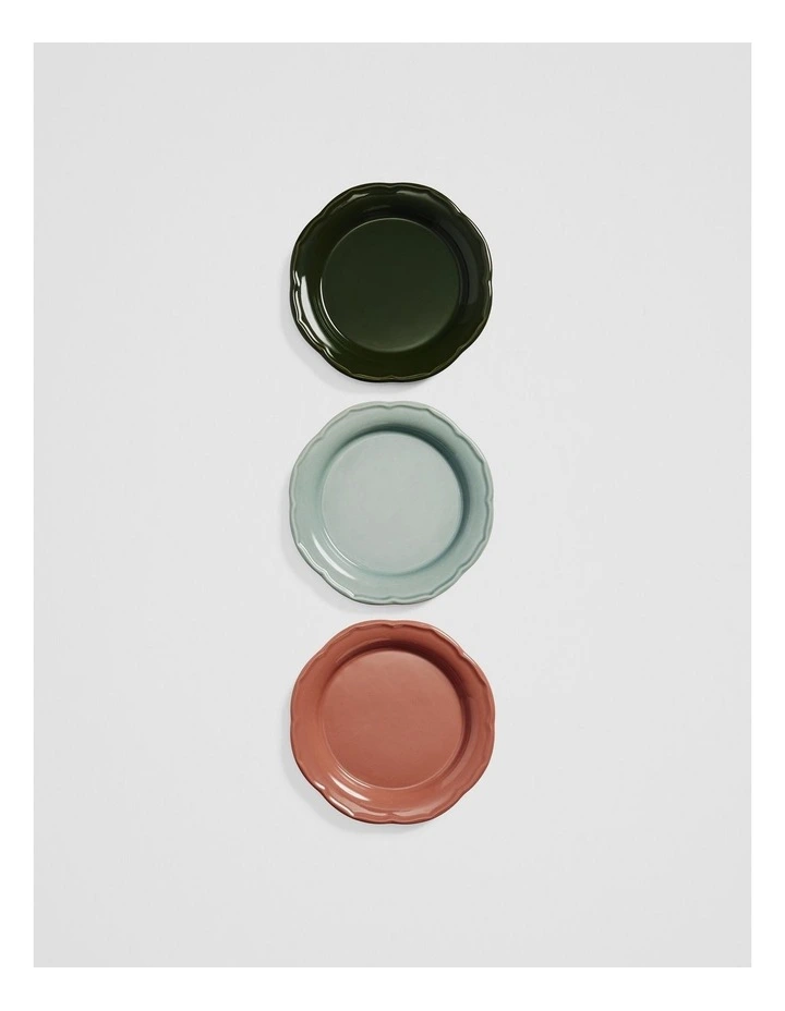 Luna Serving Plate Set Of 3 in Multi image 3