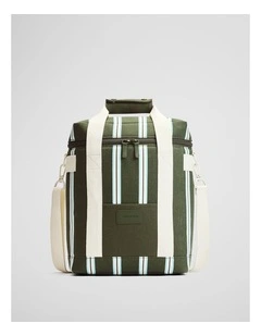 Bay Medium Cooler Bag in Dark Olive Stripe
