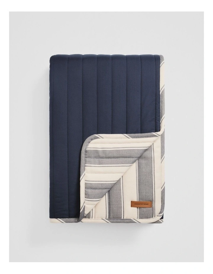 Familia Picnic Blanket in Navy image 2