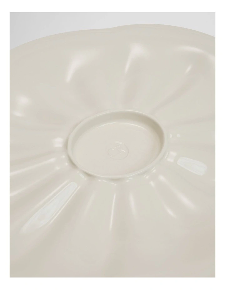 Luna 12 Piece Oyster Platter in Off White image 3
