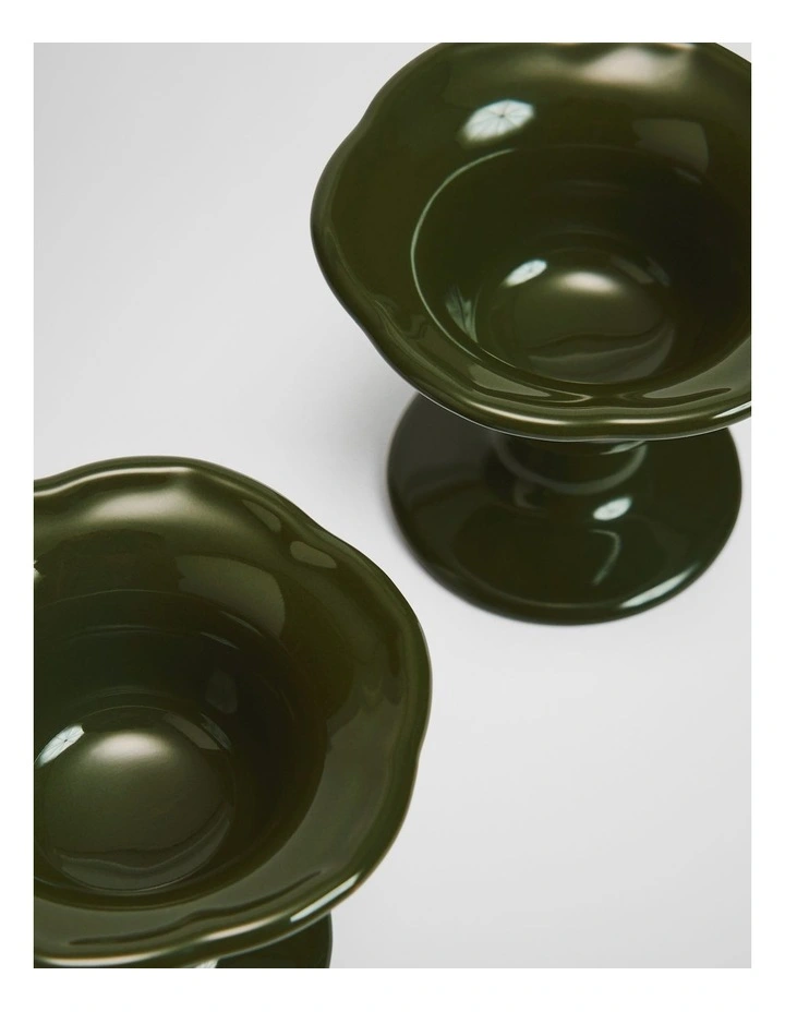 Luna Egg Cup Set Of 2 in Dark Olive image 2