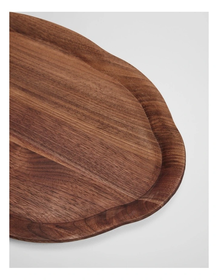 Luna Serving Tray in Walnut image 3