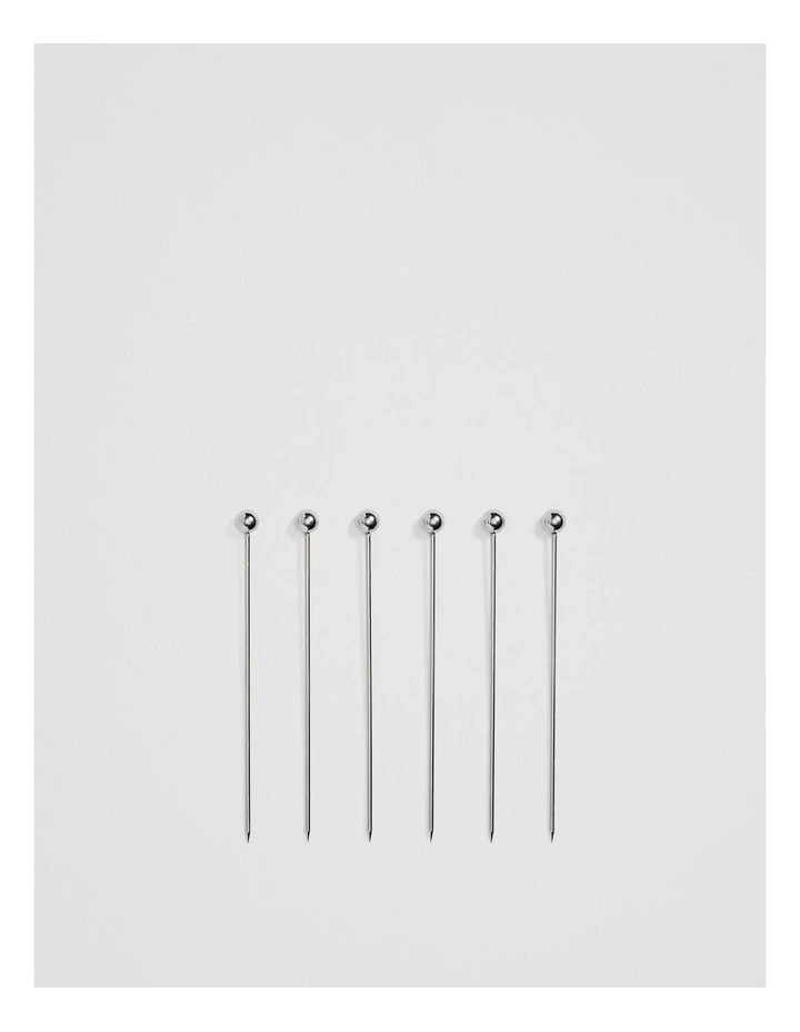 Polly Picks Set Of 6 in Silver image 1