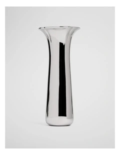Olinda Tall Metallic Vase in Silver