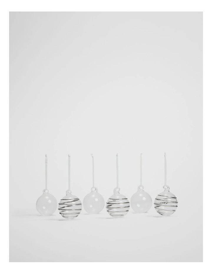 Bauble Set Of 6 in Silver image 1