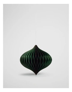Honeycomb Ornament Large in Sage