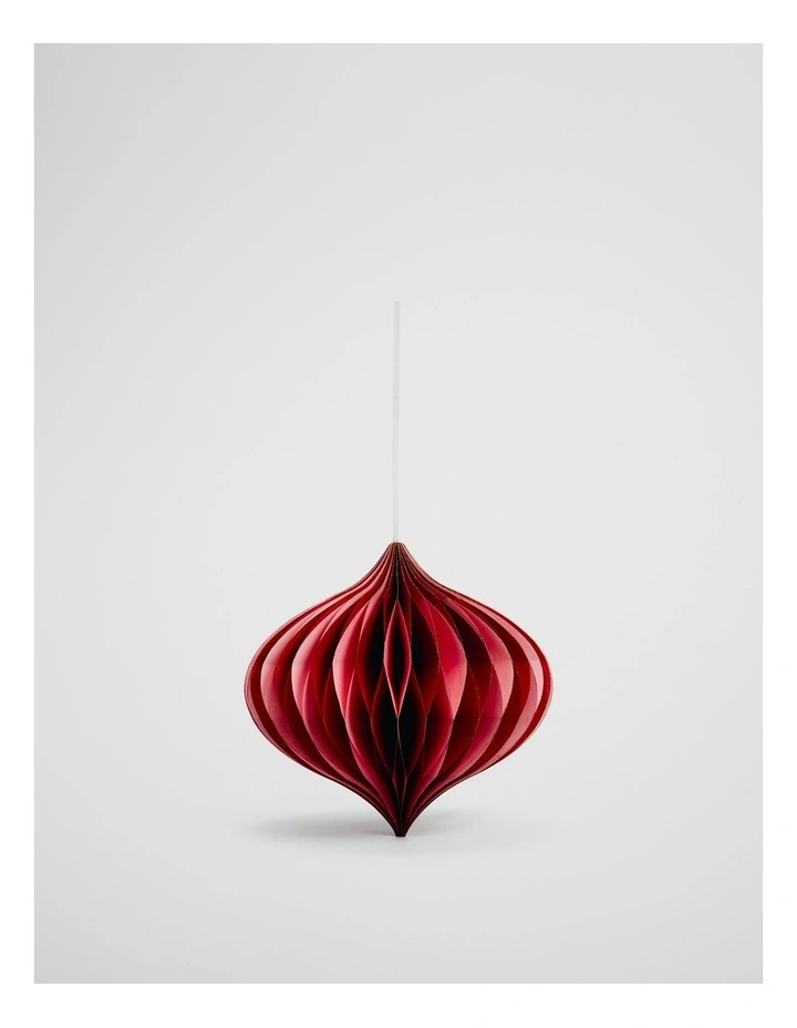 Honeycomb Orn Small in Ruby Stripe image 1
