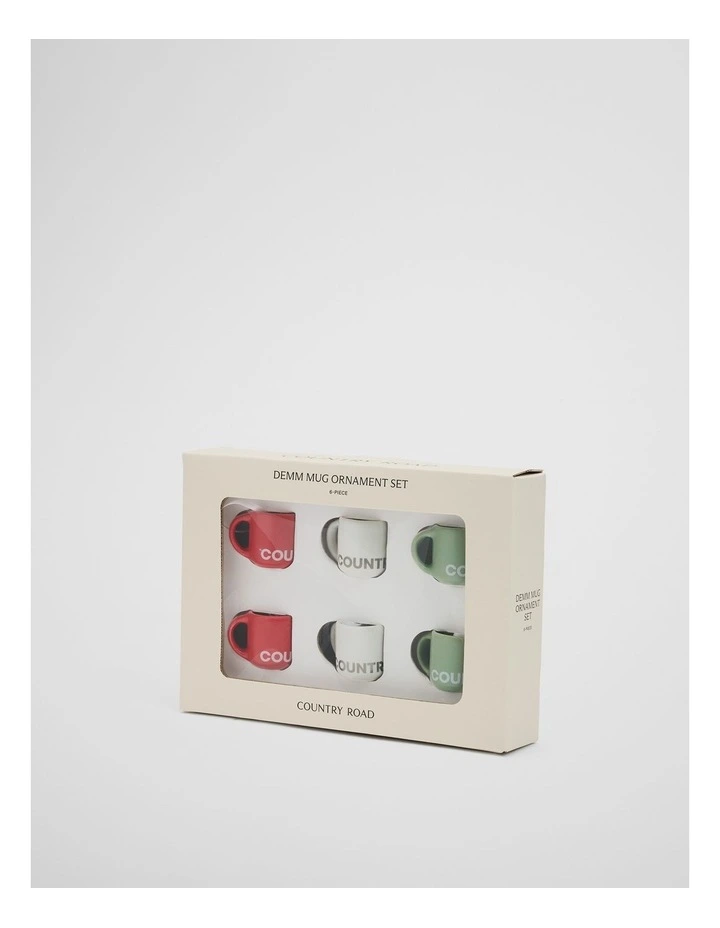 Demm Mug Ornament Set Of 6 in Multi image 3