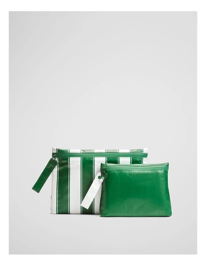 Otis Beach Pouch Set in Verdant Green image 1