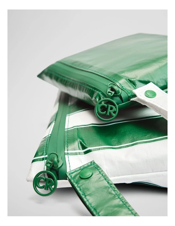 Otis Beach Pouch Set in Verdant Green image 3