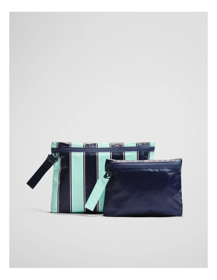 Otis Beach Pouch Set in Bright Ripple image 1
