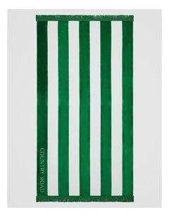 Beau Australian Cotton Beach Towel in Verdant Green