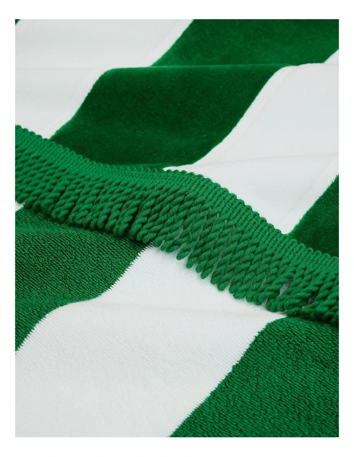 Beau Australian Cotton Beach Towel in Verdant Green image 2